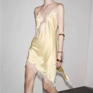 ZARA WOMAN NWT SS25 ASYMMETRIC LACE DRESS MINI ZW COLLECTION 5919/200/300